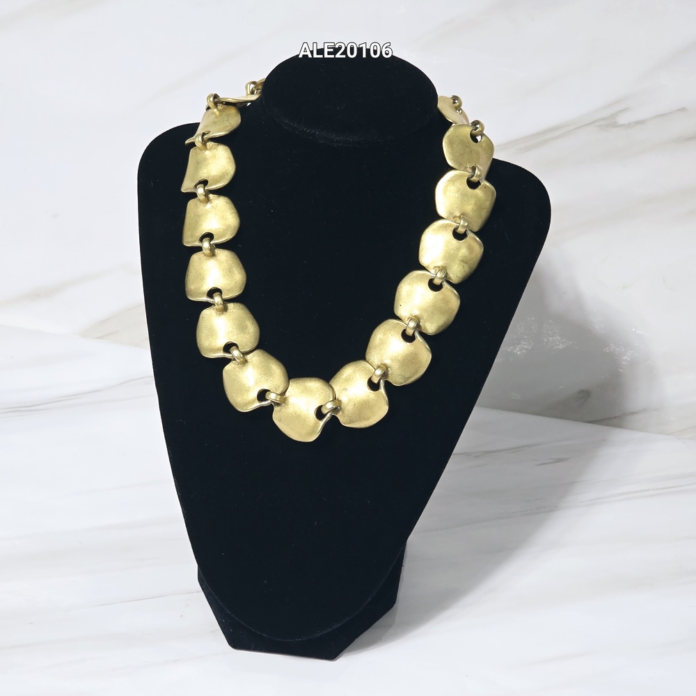DKNY Gold Tone Statement Necklace